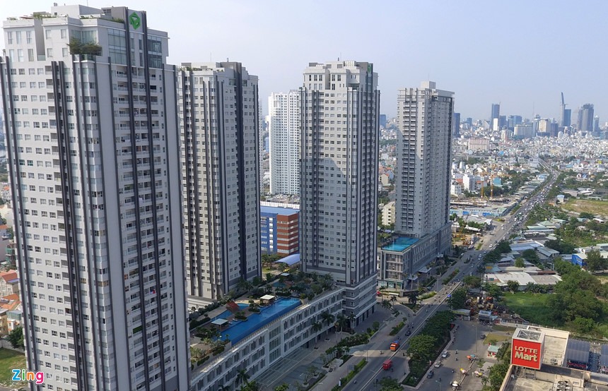 Nguyễn Hữu Thọ là tuyến đường huyết mạch của khu Nam Sài Gòn, không xảy ra tình trạng ngập nước